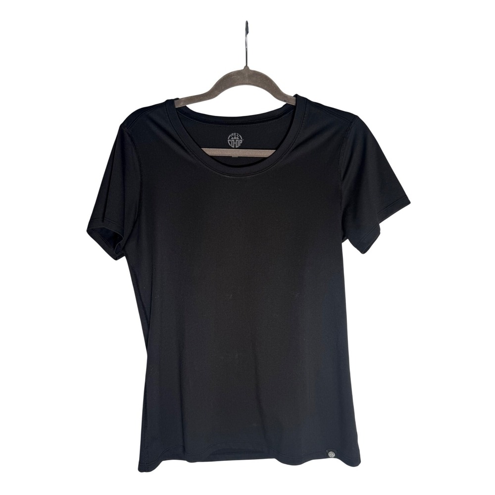 REI Co-op Women's Black Activewear T-Shirt Short Sleeve‎ Athleisure Top